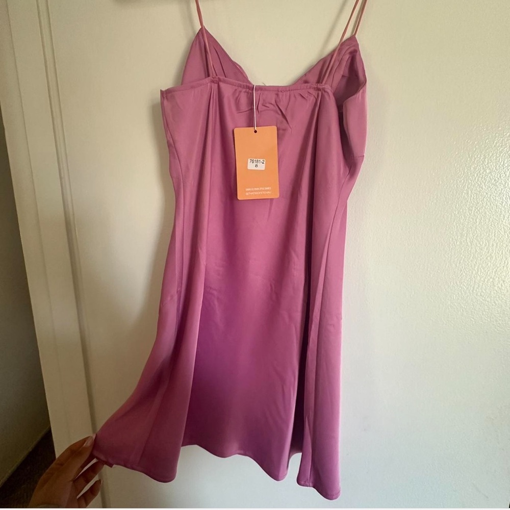 THATS SO FETCH NWT - Pink Spaghetti Strap Mini Dress - Picture 3 of 4